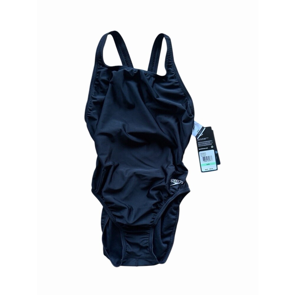 NWT Speedo Women's Pro LT Competition Training Swimsuit Black Size 8/34 8 34 NEW